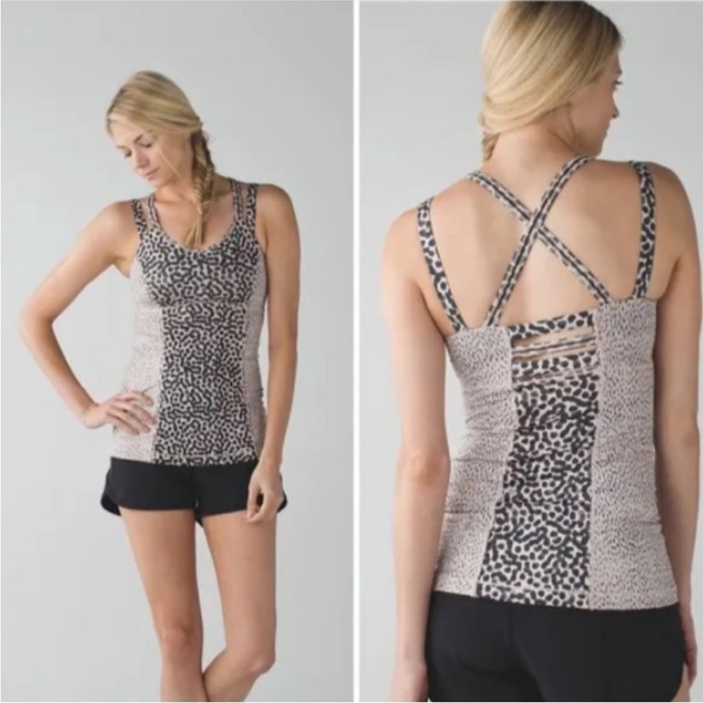 Lululemon Athletica Leopard Print Tank Top
